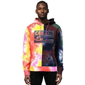 Klee Mavic Men's Premium Half and Half Tie dye French Terry Hoodie Size Small